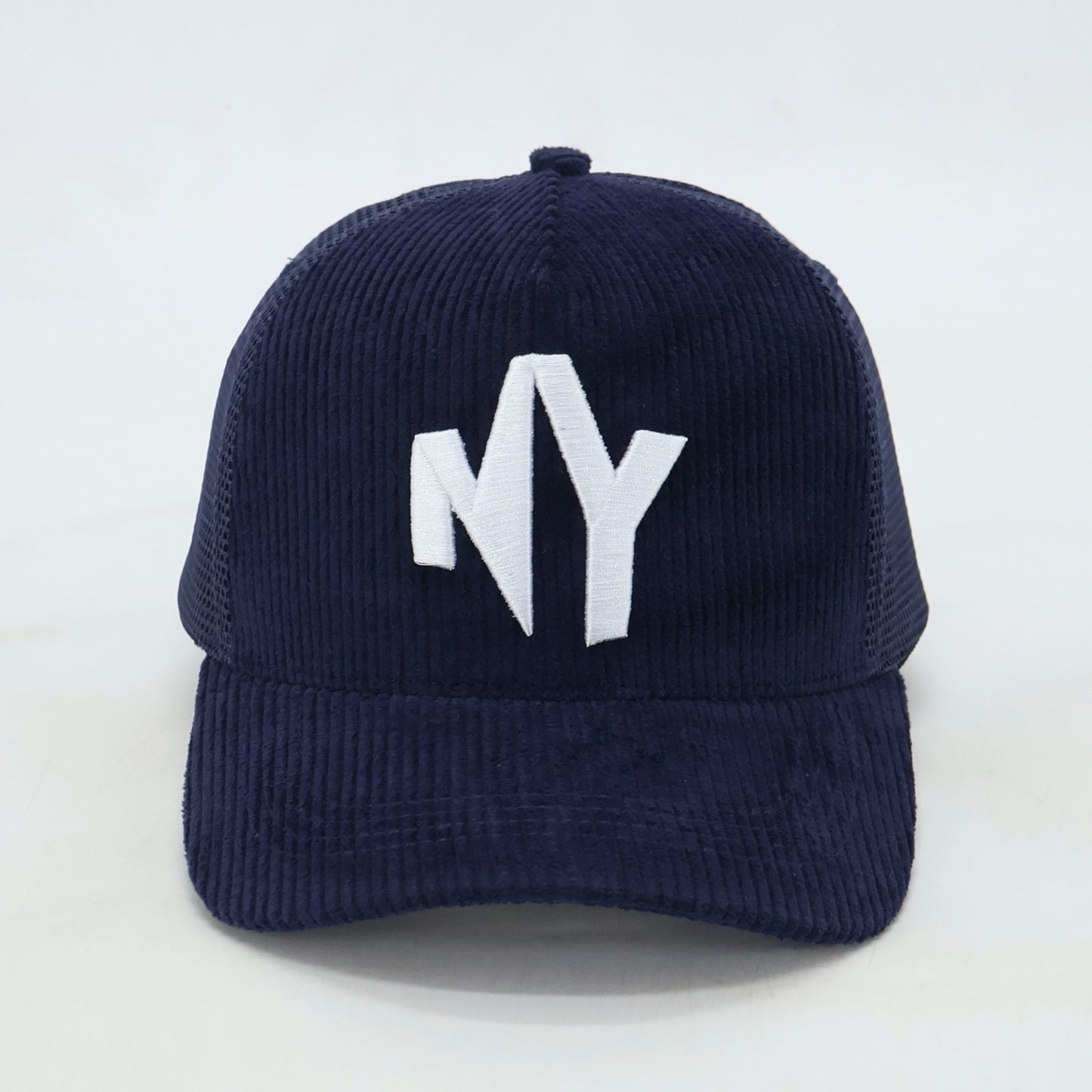 "The Nah, Yeah" - Navy Blue and White Corduroy Hat | EARLY DROP