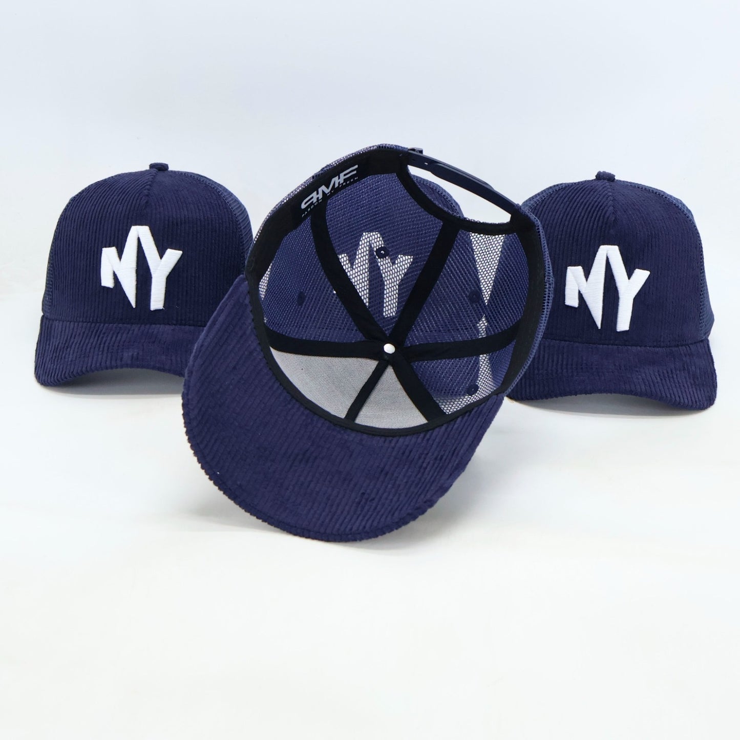 "The Nah, Yeah" - Navy Blue and White Corduroy Hat | EARLY DROP