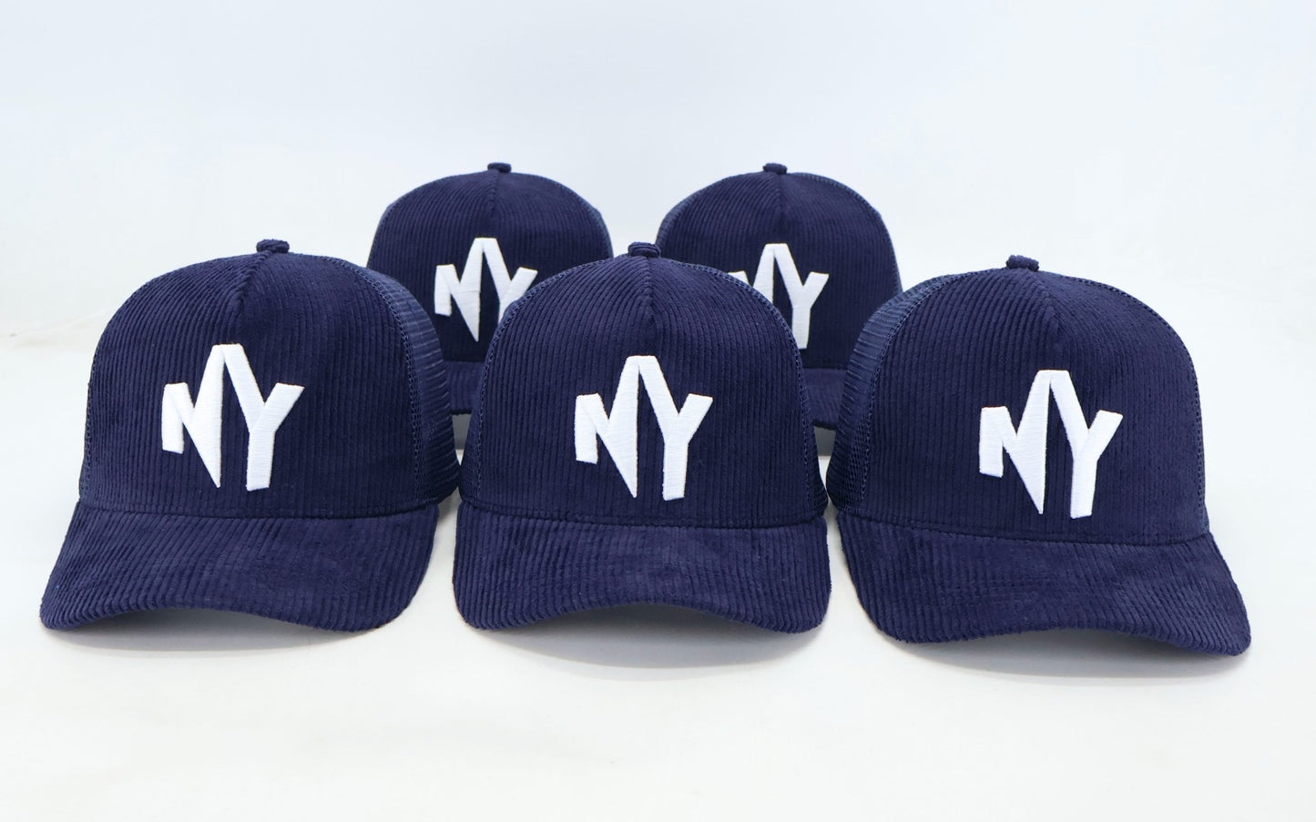 "The Nah, Yeah" - Navy Blue and White Corduroy Hat | EARLY DROP