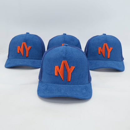 "The Nah, Yeah" - Royal Blue & Orange Corduroy Hat | EARLY DROP